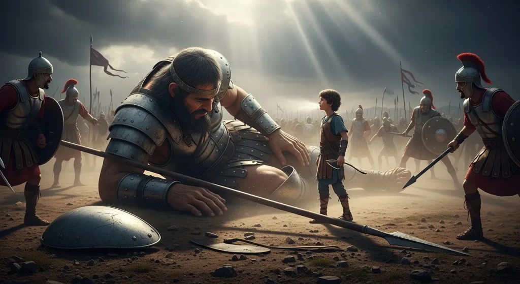 daud mengalahkan goliat result