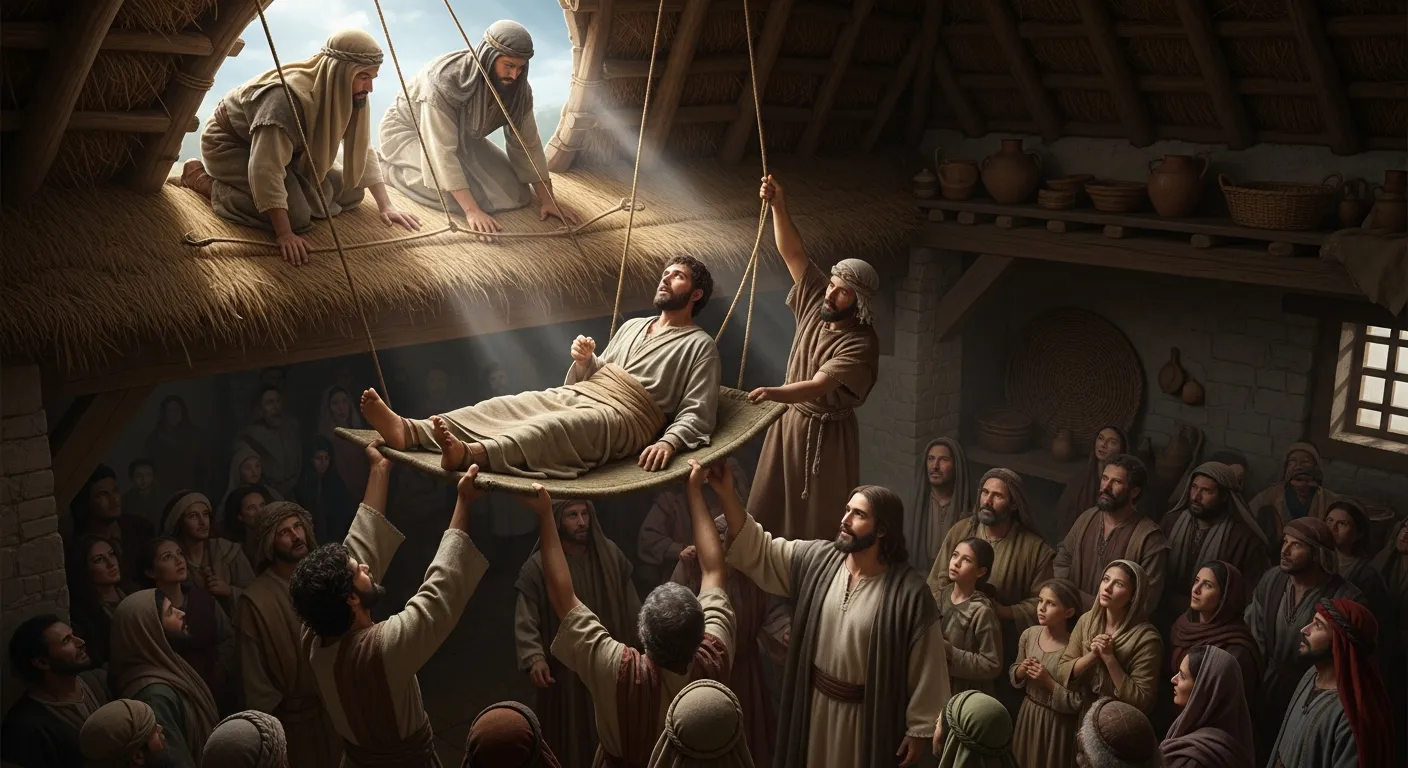 Orang Lumpuh Kapernaum: Empat Sahabat dan Satu Atap yang Terbuka